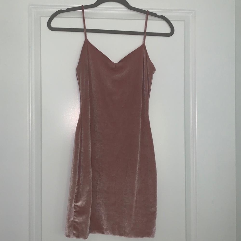 Pink velvet AYM dress dress